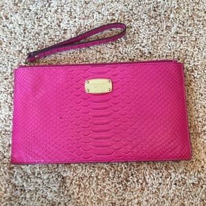 Michael Kors Pink Snakeskin Wallet